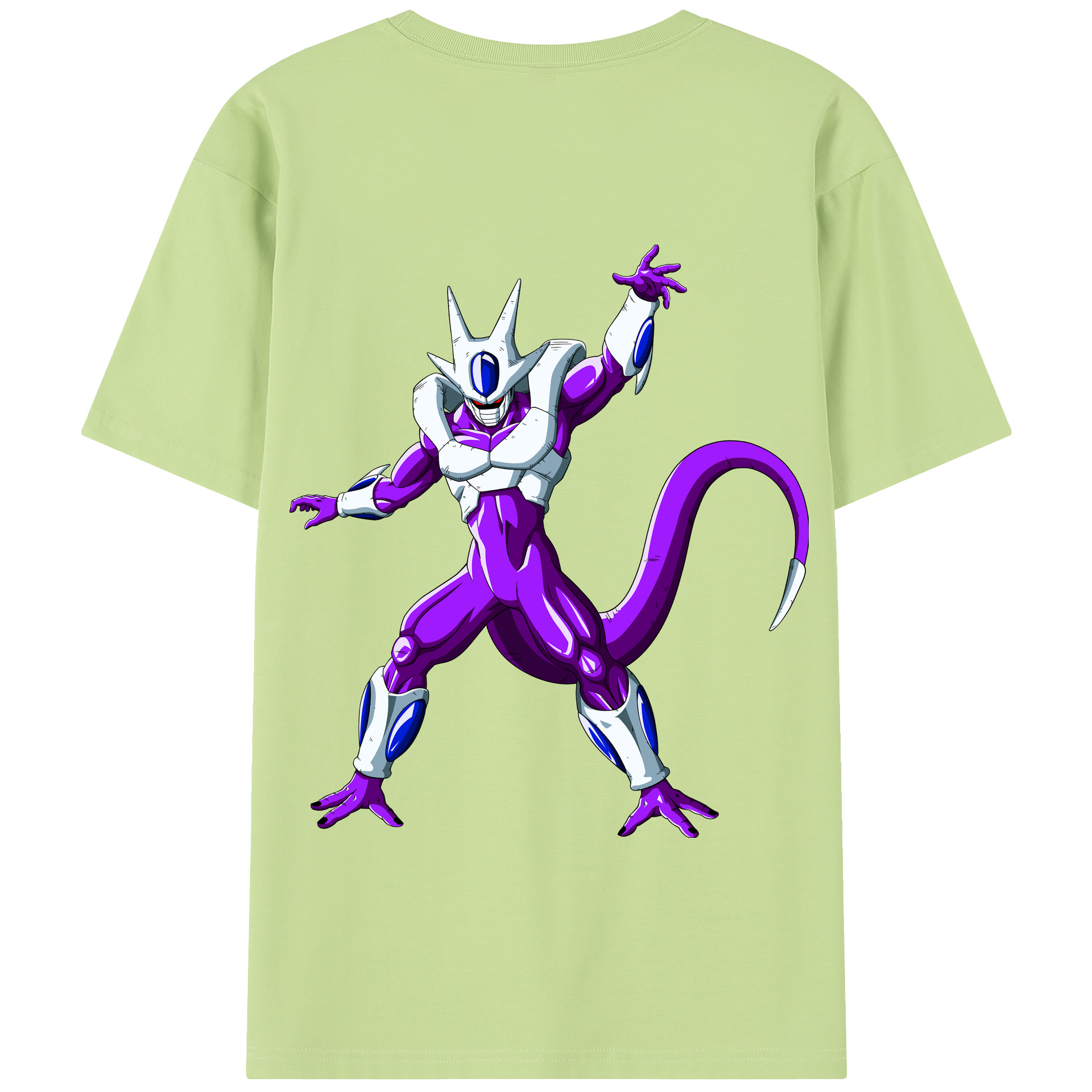 （画像用） ドラゴンボール クウラ DRAGON BALL Cooler Coora 綿100％半袖Tシャツ（背面プリント）